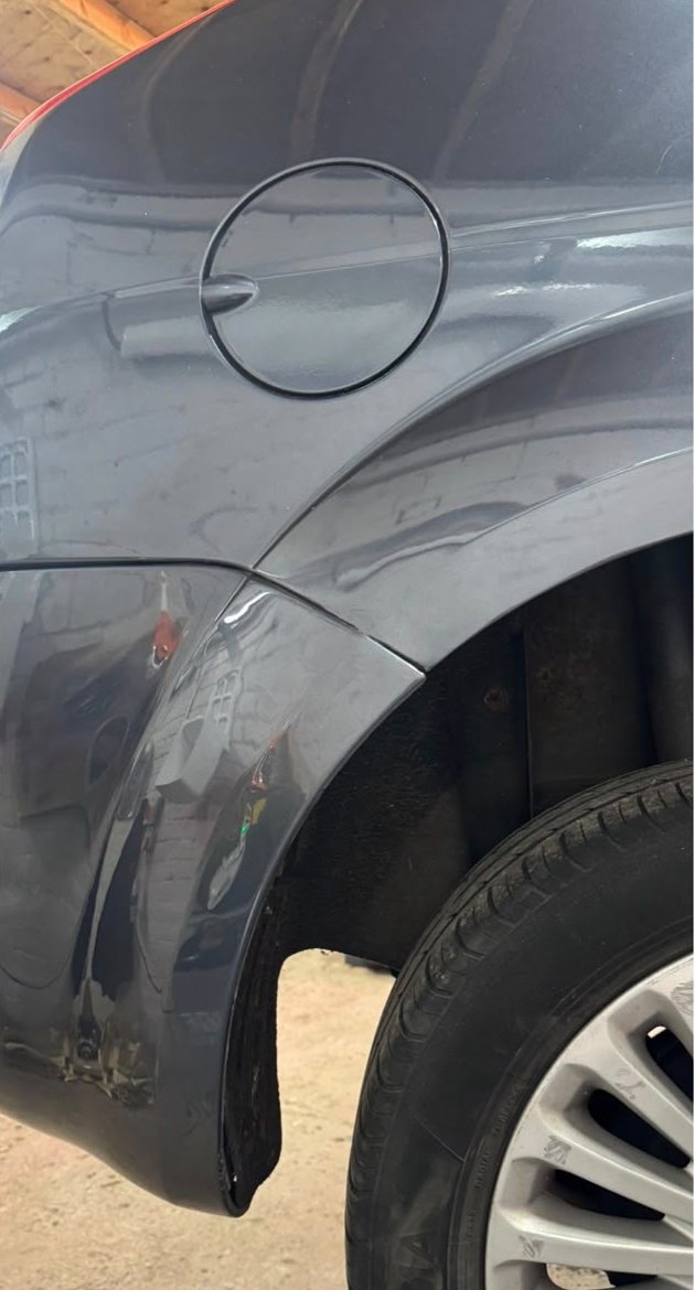 Rear quarter & bumper corner repair – after